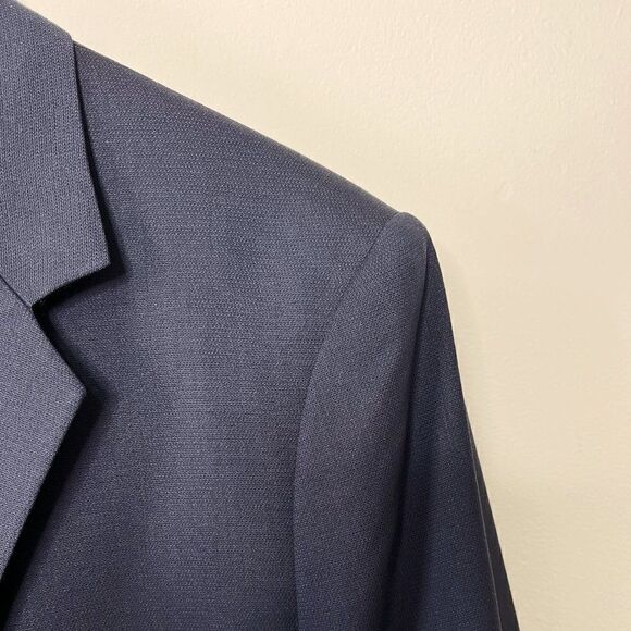 Theory Walden Revelstoke Navy Blue Two Button Double Vent Suit Jacket - Picture 4 of 9